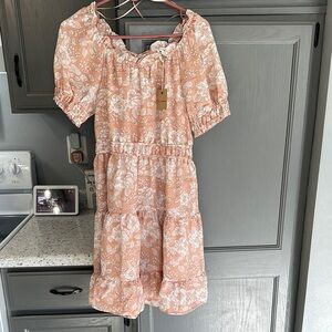 Floral Peach Dress